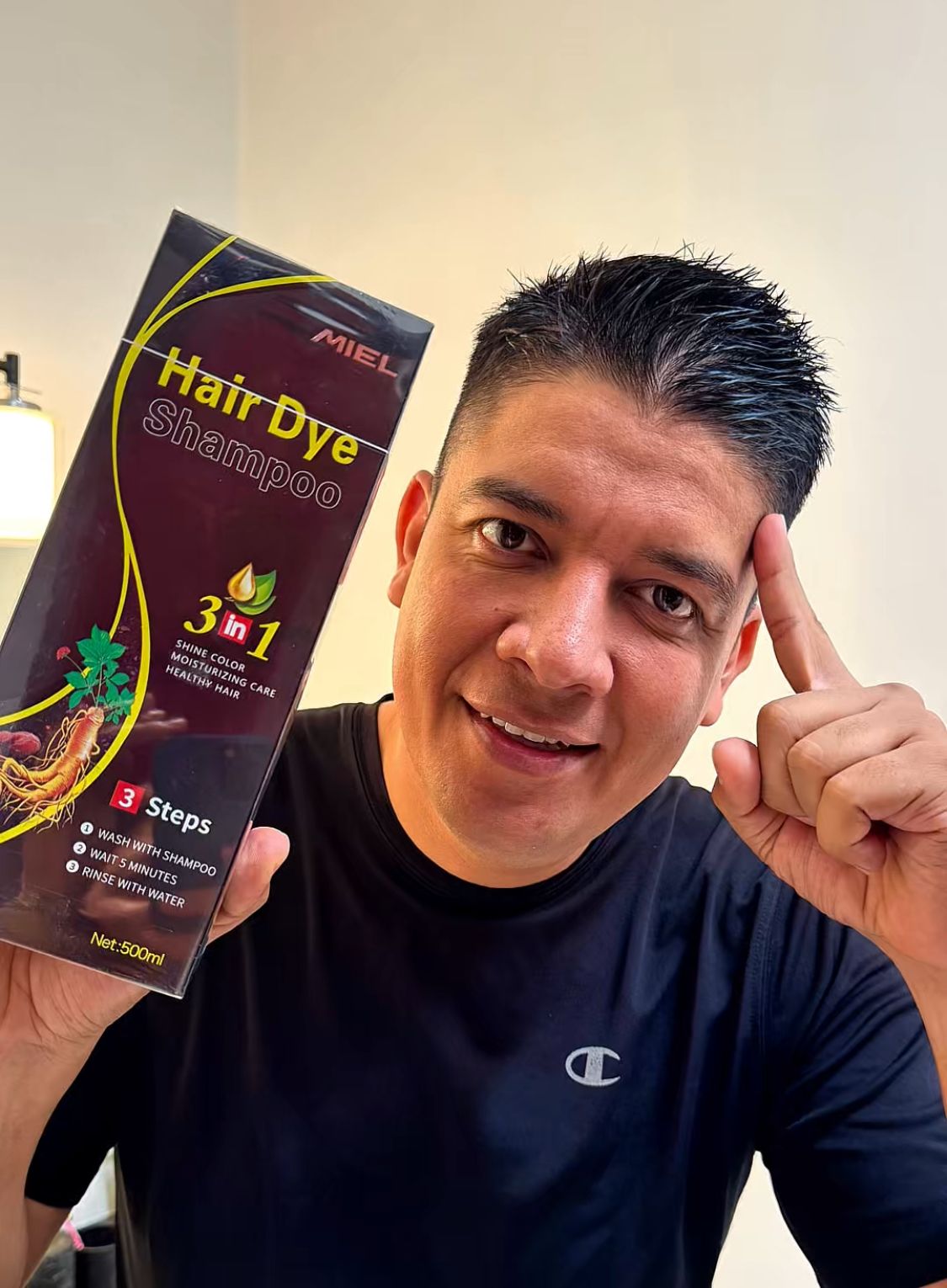 Shampoo Cubre Canas 3 en 1 marca Miel